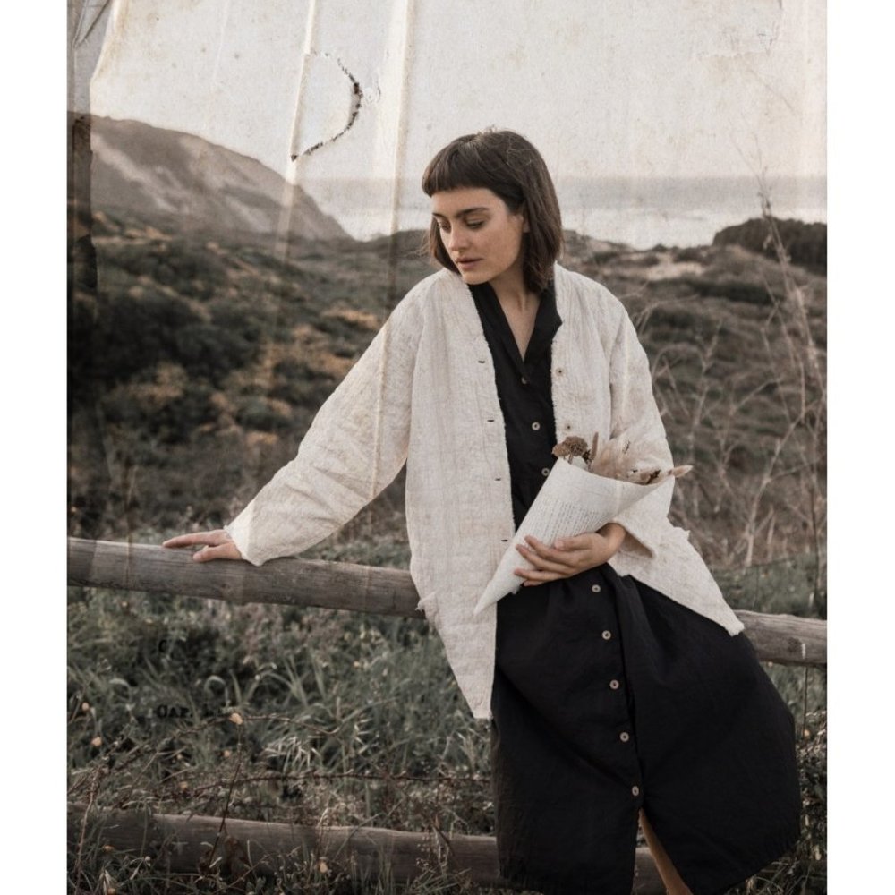 NWT Little Creative Factory Black Washi button Dre